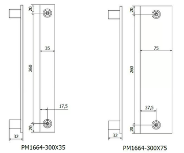 ARTWORK PM1664 - Brass pull handle by Fama International - view 3
